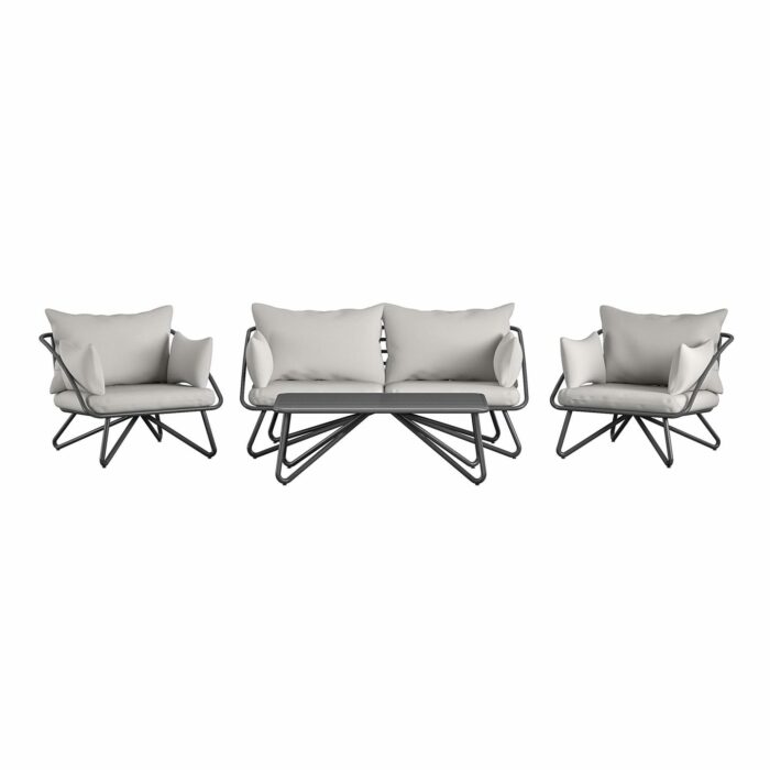 Novogratz Teddi 4 Piece Conversation Set complete with covers-0