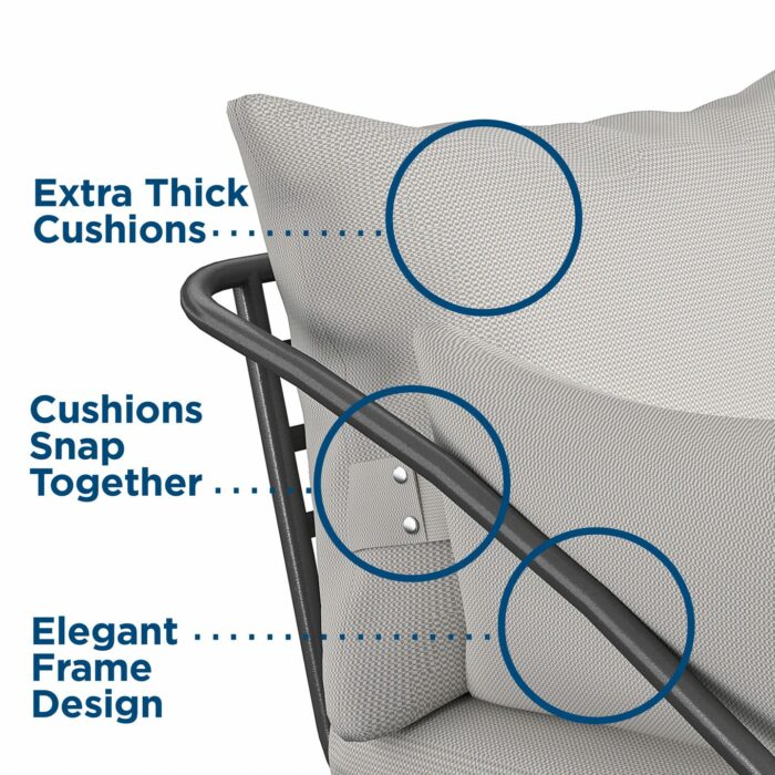 Novogratz Teddi 2 Lounge Chairs Including Covers-20938