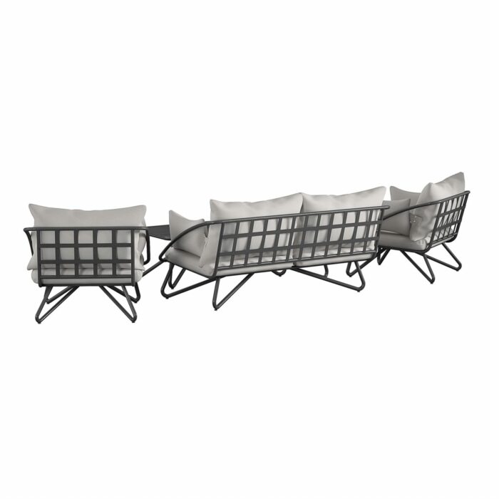 Novogratz Teddi 4 Piece Conversation Set complete with covers-20927