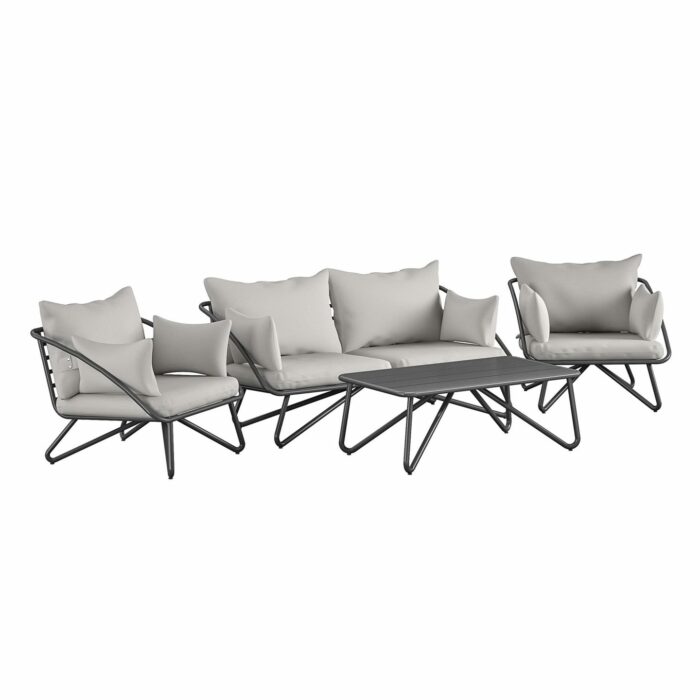 Novogratz Teddi 4 Piece Conversation Set complete with covers-20928