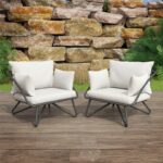 Novogratz Teddi 2 Lounge Chairs Including Covers-20946