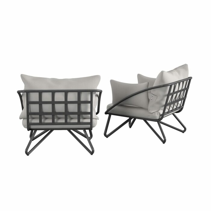 Novogratz Teddi 2 Lounge Chairs Including Covers-20942