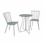 Novogratz Heidi Bistro Indoor or Outdoor Set in Grey-0