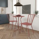 Novogratz Heidi Bistro Indoor or Outdoor Set in Red-20963