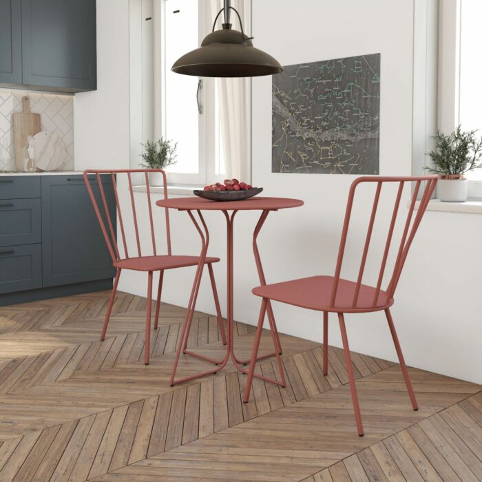 Novogratz Heidi Bistro Indoor or Outdoor Set in Red-20963