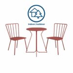 Novogratz Heidi Bistro Indoor or Outdoor Set in Red-20958