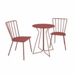 Novogratz Heidi Bistro Indoor or Outdoor Set in Red-0