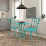 Novogratz Heidi Bistro Indoor or Outdoor Set in Turquoise-20978
