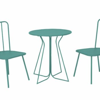 Novogratz Heidi Bistro Indoor or Outdoor Set in Turquoise-0