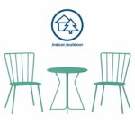 Novogratz Heidi Bistro Indoor or Outdoor Set in Turquoise-20977