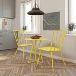 Novogratz Heidi Bistro Indoor or Outdoor Set in Yellow-20992