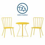 Novogratz Heidi Bistro Indoor or Outdoor Set in Yellow-20988