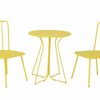 Novogratz Heidi Bistro Indoor or Outdoor Set in Yellow-0