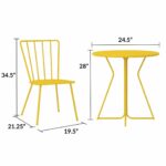 Novogratz Heidi Bistro Indoor or Outdoor Set in Yellow-20989