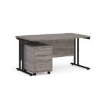 BIG DEALS Straight Desk with 2 Drawer Pedestal - choice of Size-21623