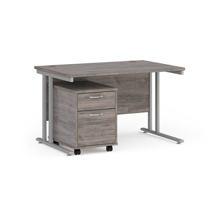BIG DEALS Straight Desk with 2 Drawer Pedestal - choice of Size-21620