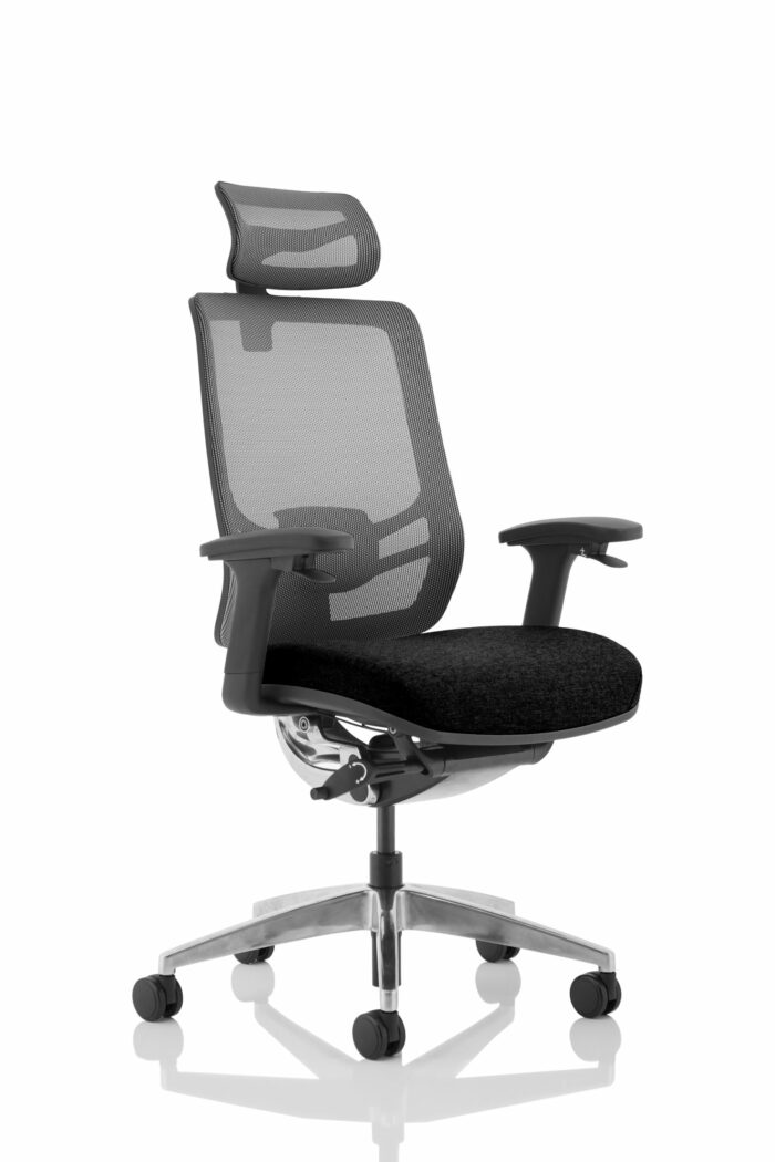 Dynamic Ergo Click Black Mesh with Fabric Seat - Chiropractor Approved-0
