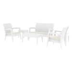 Zap Miami Lounge 6 Piece set in White-0