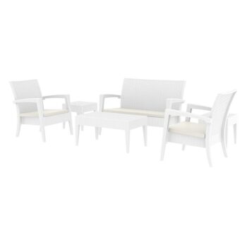 Zap Miami Lounge 6 Piece set in White-0