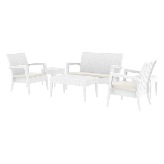 Zap Miami Lounge 6 Piece set in White-0