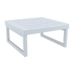 zap mykonos Lounge set in resin Silver grey with Black cushions - No rust-21705