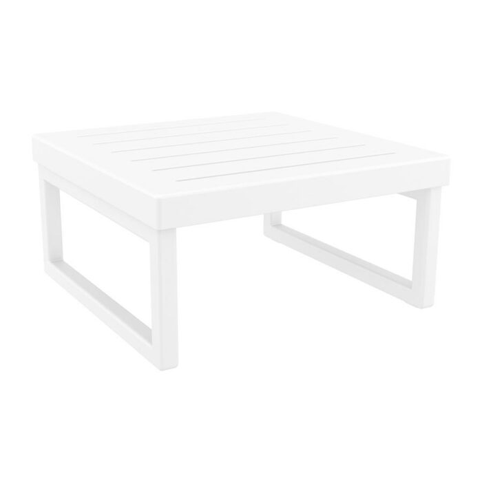zap mykonos Lounge set in resin White with dark grey cushions - No rust-21727
