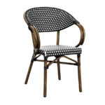 Zap Panda French Bistro Style Aluminium Weave Arm Chair - 5 colours-21758