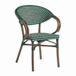 Zap Panda French Bistro Style Aluminium Weave Arm Chair - 5 colours-21755