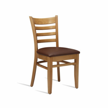 zap Plus Light Oak & Brown PU Side Chair-0