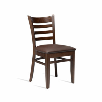 zap Plus Dark Walnut & Brown PU Side Chair-0