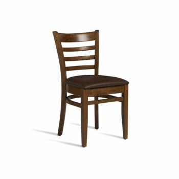 zap Plus Medium Walnut & Brown PU Side Chair-0