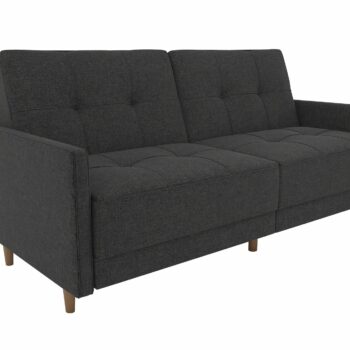 Dorel Andora Sprung Sofa Bed in Grey Linen-0