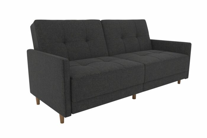 Dorel Andora Sprung Sofa Bed in Grey Linen-0