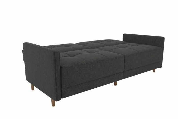 Dorel Andora Sprung Sofa Bed in Grey Linen-21364