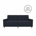 Dorel Andora Sprung Sofa Bed in Blue Linen-0