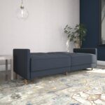 Dorel Andora Sprung Sofa Bed in Blue Linen-21374