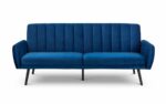 Julian Bowen Afina Sofa Bed in Blue Velvet-0