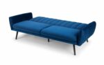 Julian Bowen Afina Sofa Bed in Blue Velvet-21807