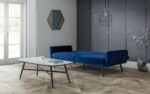 Julian Bowen Afina Sofa Bed in Blue Velvet-21809