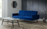 Julian Bowen Afina Sofa Bed in Blue Velvet-21811