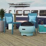 Novogratz Asher Firepit & BBQ 22" choice of colours-21830