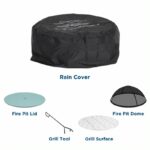 Novogratz Asher Firepit & BBQ 22" choice of colours-21826
