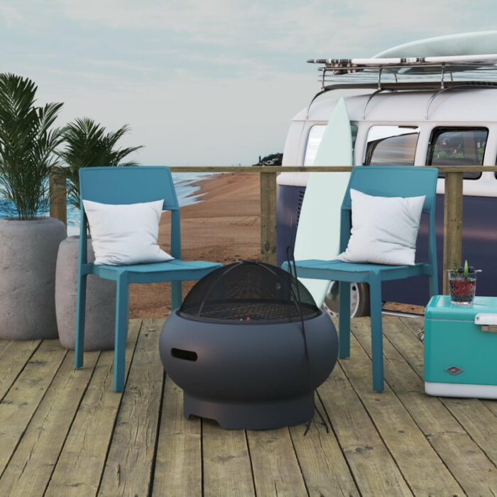 Novogratz Asher Firepit & BBQ 22" choice of colours-21834