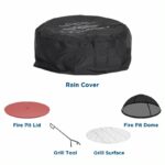 Novogratz Asher Firepit & BBQ 22" choice of colours-21827