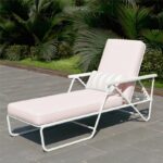 Novogratz Connie Luxury Sun Lounger Rosewater Pink -21885
