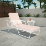 Novogratz Connie Luxury Sun Lounger Rosewater Pink -21886