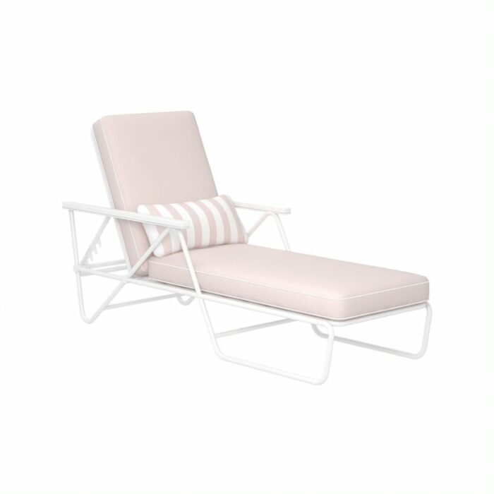 Novogratz Connie Luxury Sun Lounger Rosewater Pink -0
