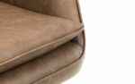 Julian Bowen Bowery Brown Faux Leather Swivel Chair-21924
