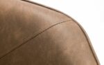 Julian Bowen Bowery Brown Faux Leather Swivel Chair-21926