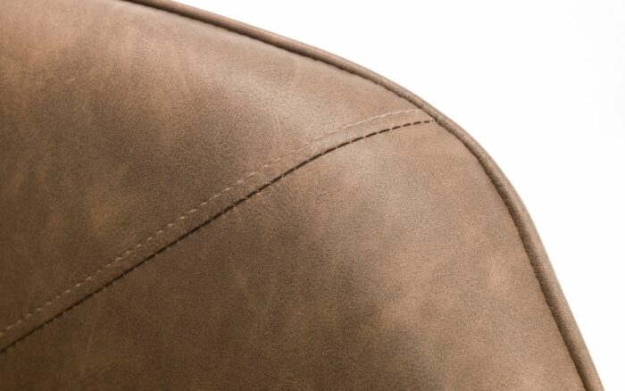 Julian Bowen Bowery Brown Faux Leather Swivel Chair-21926
